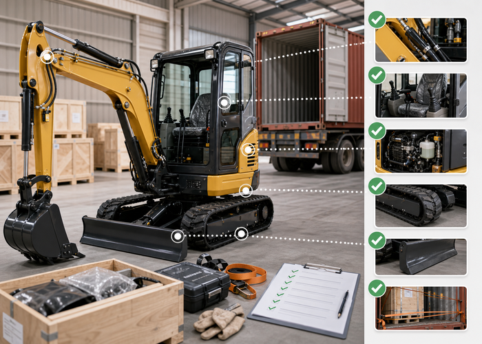 Direct-from-Factory Mini Excavators: The Verification Guide Smart Buyers Wish They Had Earlier Mini excavator pre-shipment checklist image